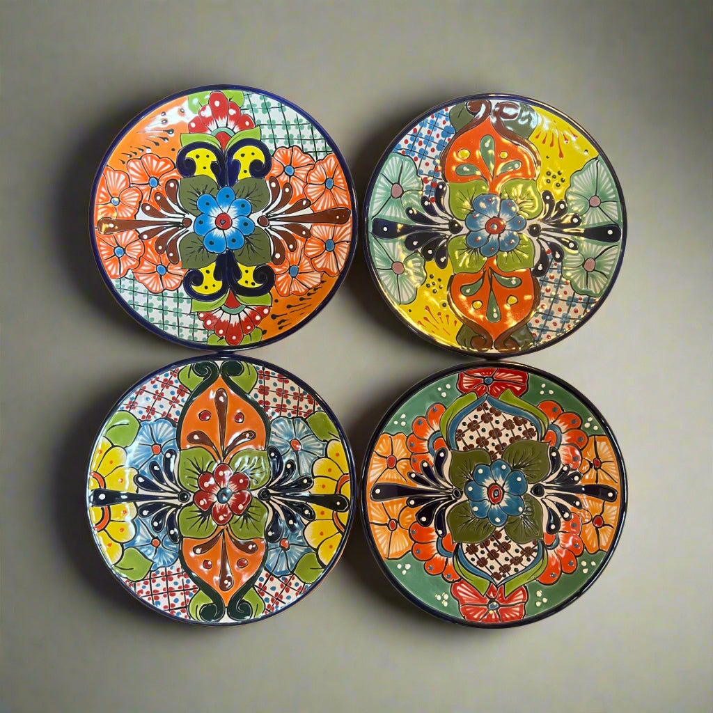 11.5" Talavera Dinner Plate | Hand-Painted Mexican Folk Art Dish