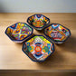 6.5" Square Talavera Bowl | Hand-Painted Mexican Dinnerware