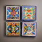 8" Square Talavera Plate | Colorful Mexican Handmade Dish