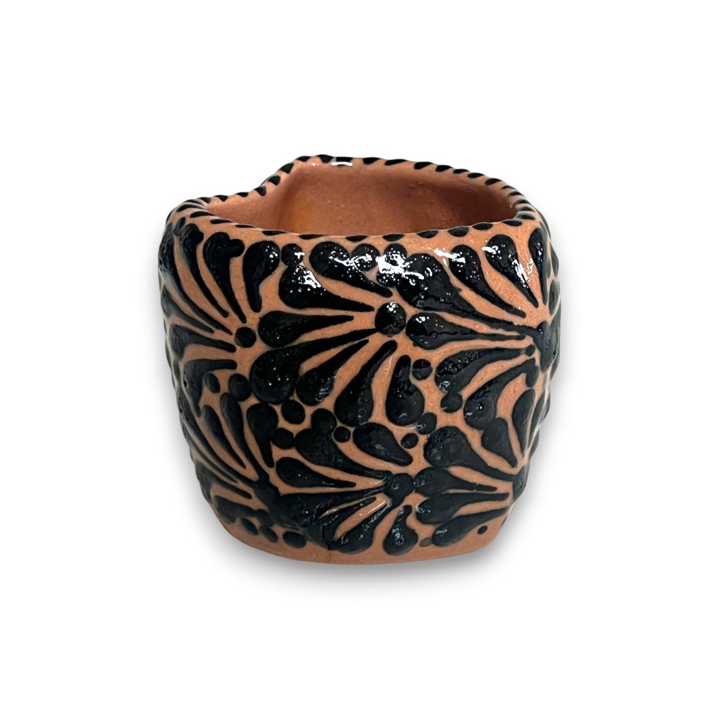 Black Talavera Heart Mug – Slightly Imperfect & Handmade