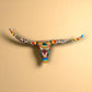 Talavera Longhorn Skull | Handmade Mexican Bull Wall Art