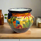 Talavera Flower Pot | Hand-Painted Desert Scene Mexican Planter
