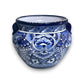 Handcrafted Talavera Planter | Blue & White Flower Pot