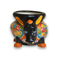 Vibrant Talavera Donkey Planter | Mexican Burro Pottery