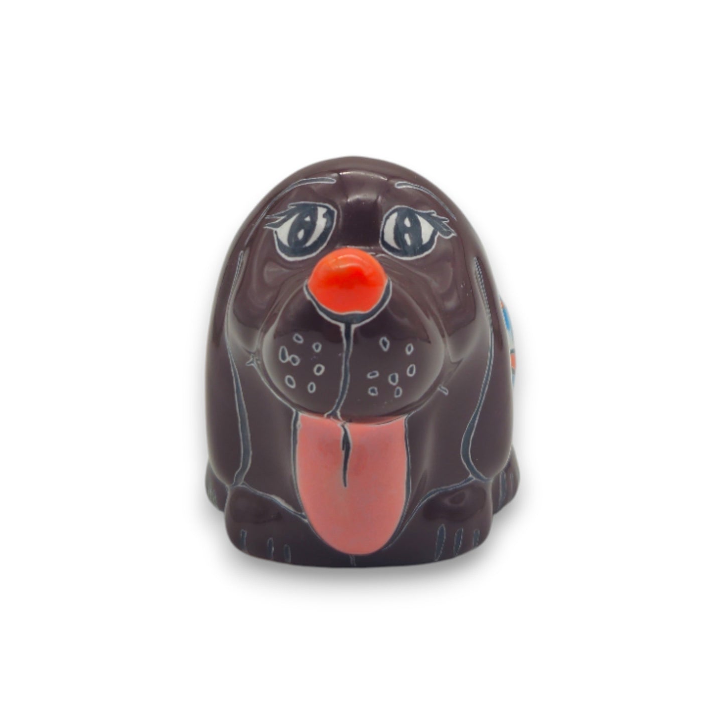 Colorful Talavera Dog Planter | Hand-Painted Mexican Figurine