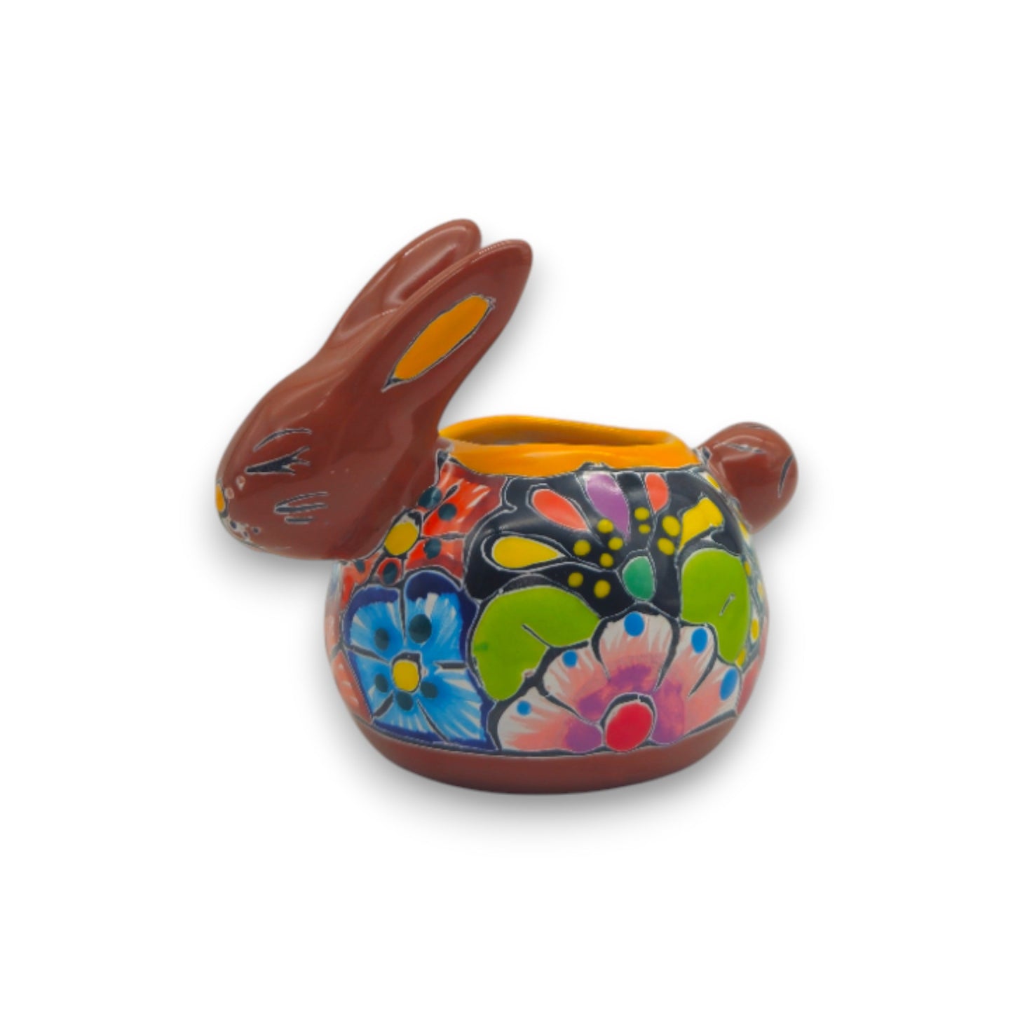 Talavera Rabbit Planter | Handcrafted Mexican Bunny Pot