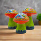 Talavera Mushroom Set | Vibrant Hand-Painted Mexican Decor