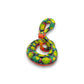 Colorful Talavera Snake Figurine | Handcrafted Mexican Art