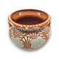 Handcrafted Talavera Flower Pot | Terracotta & White Design
