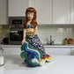 Talavera Mermaid Figurine | Hand-Painted Mexican Pottery