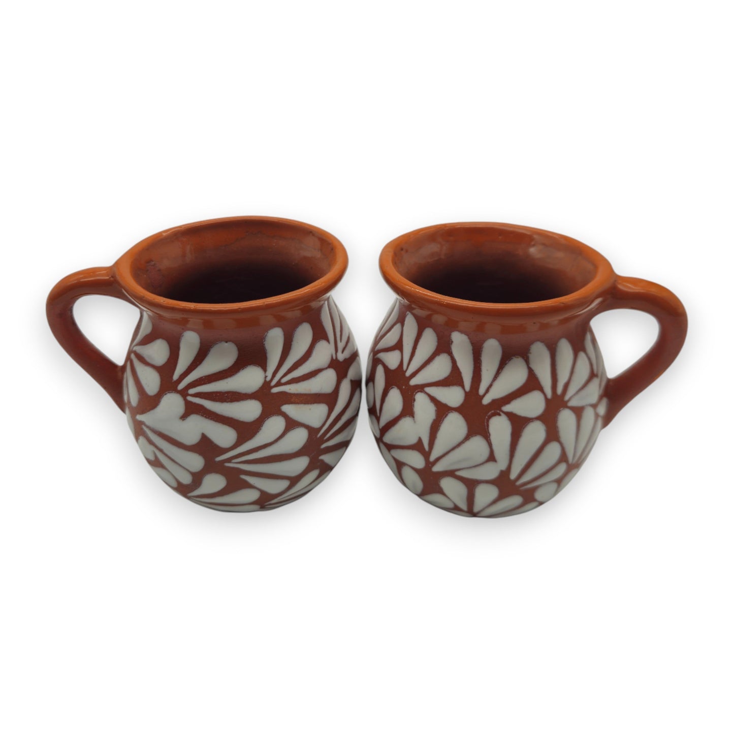 Mexican Clay Jarrito Mug | Handmade Brown Pottery Cup