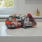 Talavera Sleeping Cat Figurine | Hand-Painted Mexican Decor