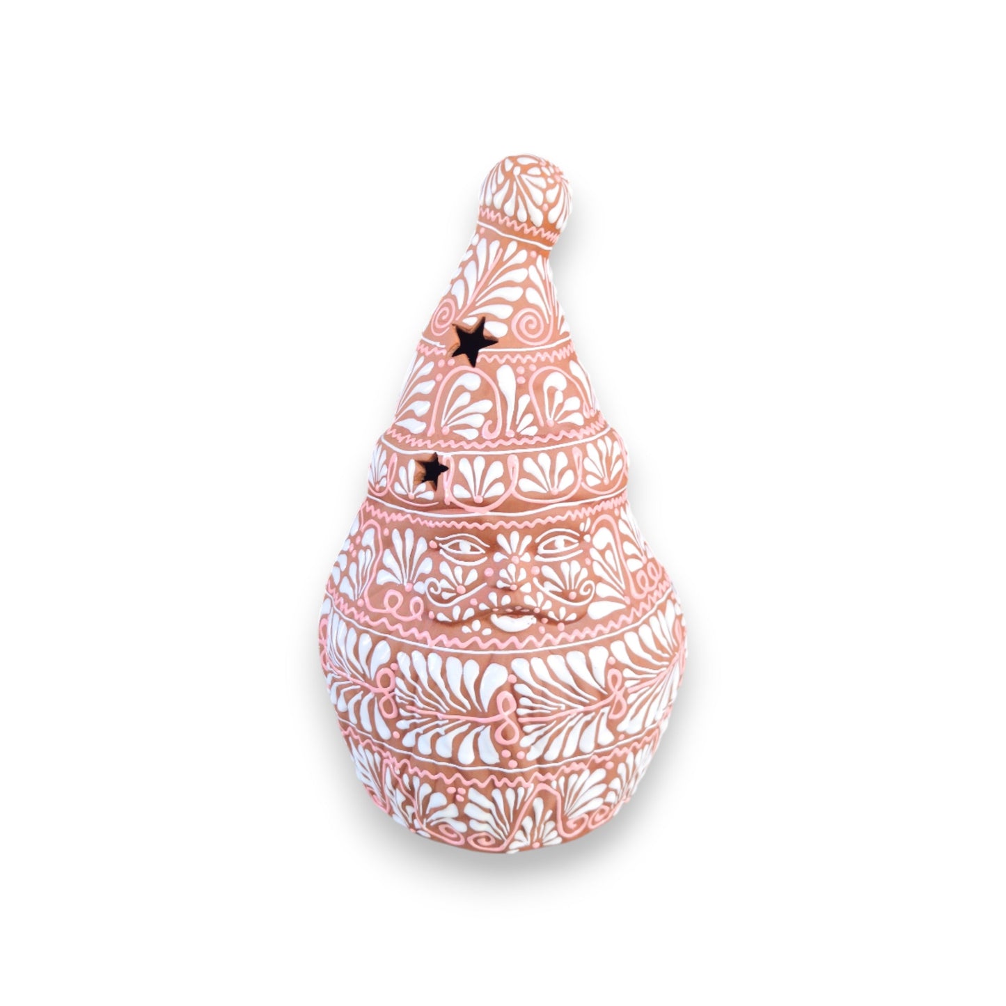 Terracotta Talavera Santa | Handcrafted Holiday Statue