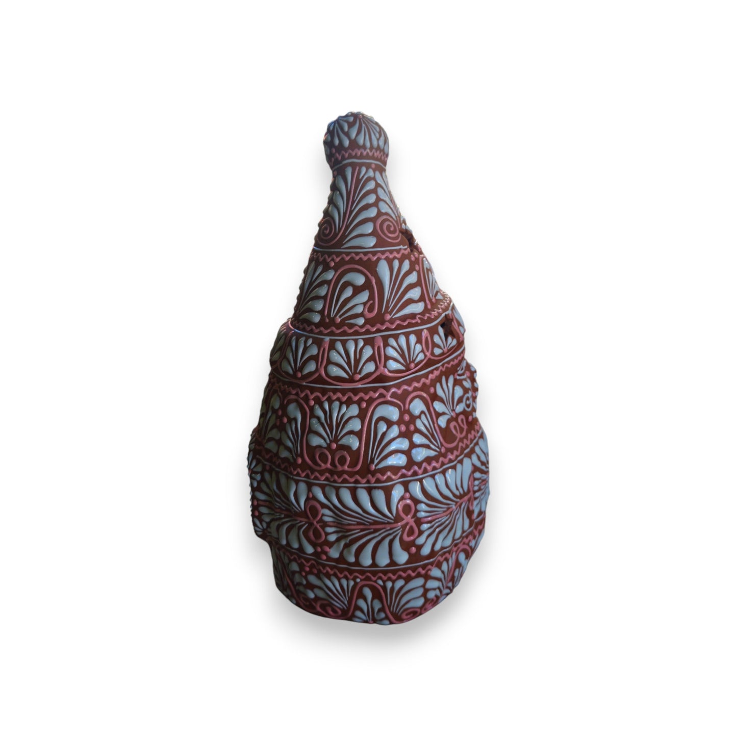 Terracotta Talavera Santa | Handcrafted Holiday Statue