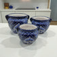 Blue & White Talavera Planter Trio | Hand-Painted Pot Set