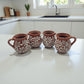 Terracotta Jarrito Mug | Handmade Mexican Relief Pottery Cup