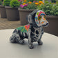 Talavera Dachshund Figurine | Day of the Dead Ceramic Dog