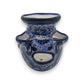 Blue & White Talavera Strawberry Planter | Handcrafted Mexican Pot