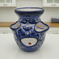 Blue & White Talavera Strawberry Planter | Handcrafted Mexican Pot
