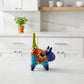 Vibrant Talavera Cat Planter | Handcrafted Mexican Pottery