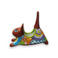 Talavera Cat Planter | Colorful Handcrafted Stretching Animal Pot