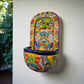 Colorful Talavera Wall Fountain | Mexican Ceramic Water Feature