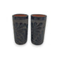 Matte Black Talavera Shot Glass | Mexican Ceramic Barware