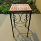 Custom Talavera Tile Accent Table | Handmade Mexican End Table