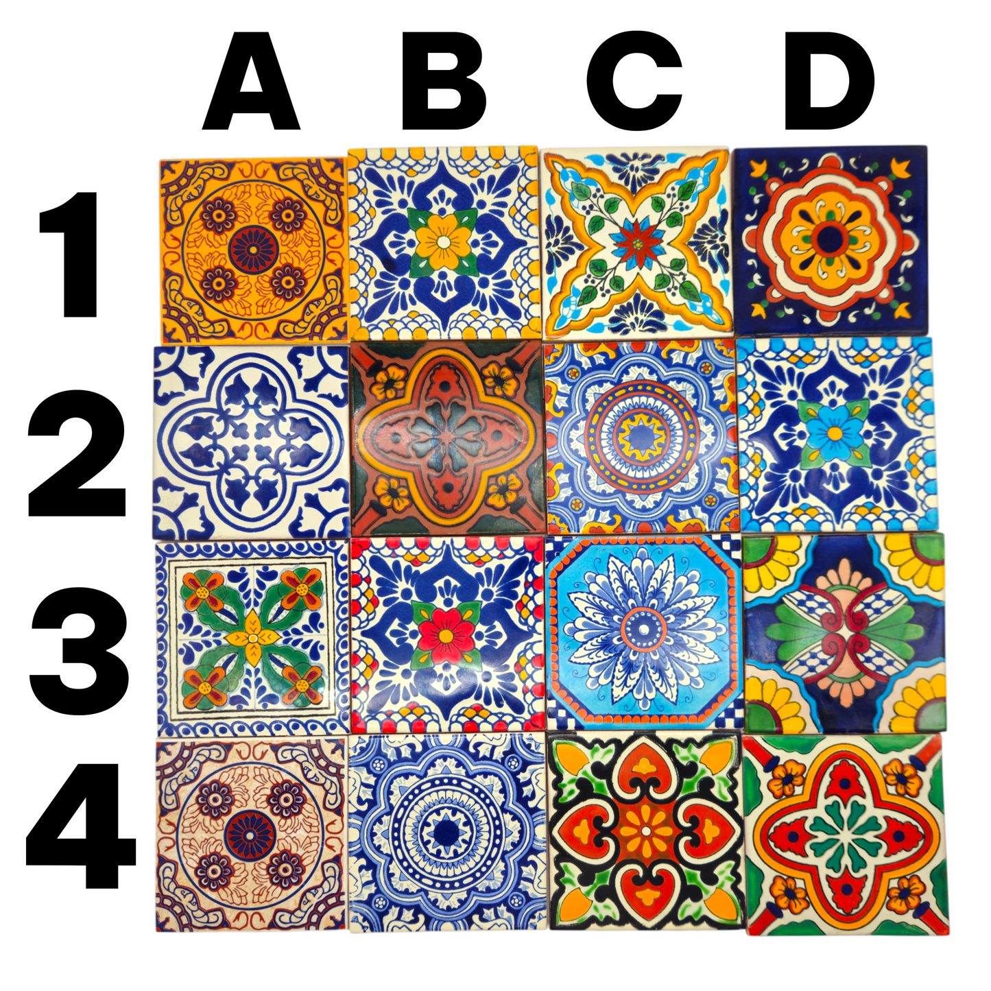 Custom Talavera Tile Accent Table | Handmade Mexican End Table