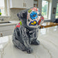 Day of the Dead Bulldog Figurine | Handmade Talavera Dog Statue