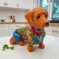 Colorful Talavera Dachshund | Mexican Ceramic Dog Figurine