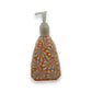 Talavera Ceramic Soap Pump | Orange Brown Bathroom Accent