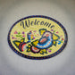 Colorful Talavera Welcome Plaque | Hand-Painted Wall Sign