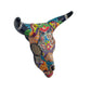 Colorful Talavera Bull Skull | Mexican Wall Art Decor