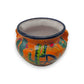 Hand-Painted Talavera Cactus Flower Pot | Desert Michoacana Planter