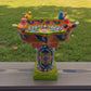 Colorful Talavera Bird Bath | Hand-Painted Ceramic Garden Art