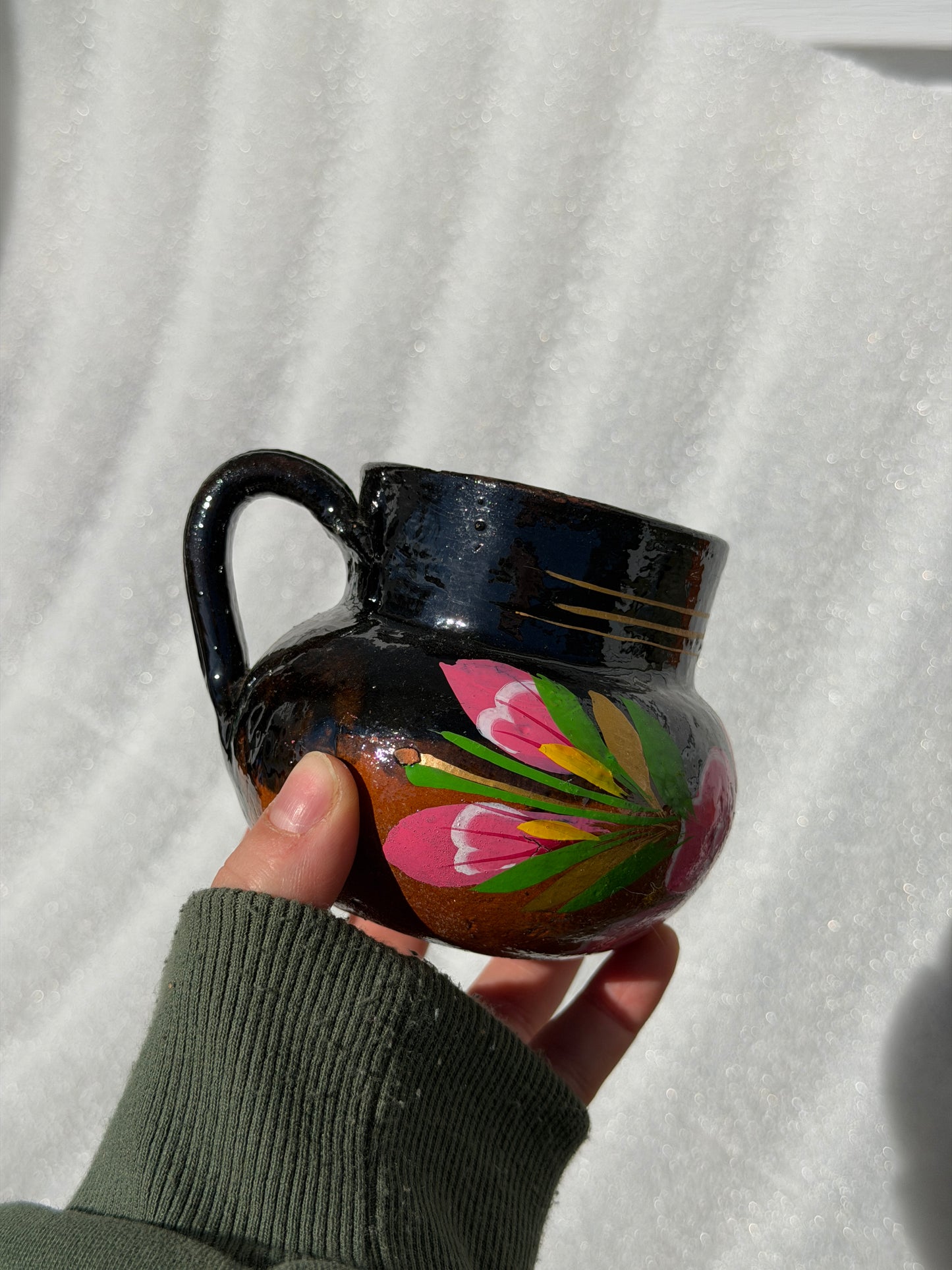 Coffee Barro Hand Painted Floral Mug