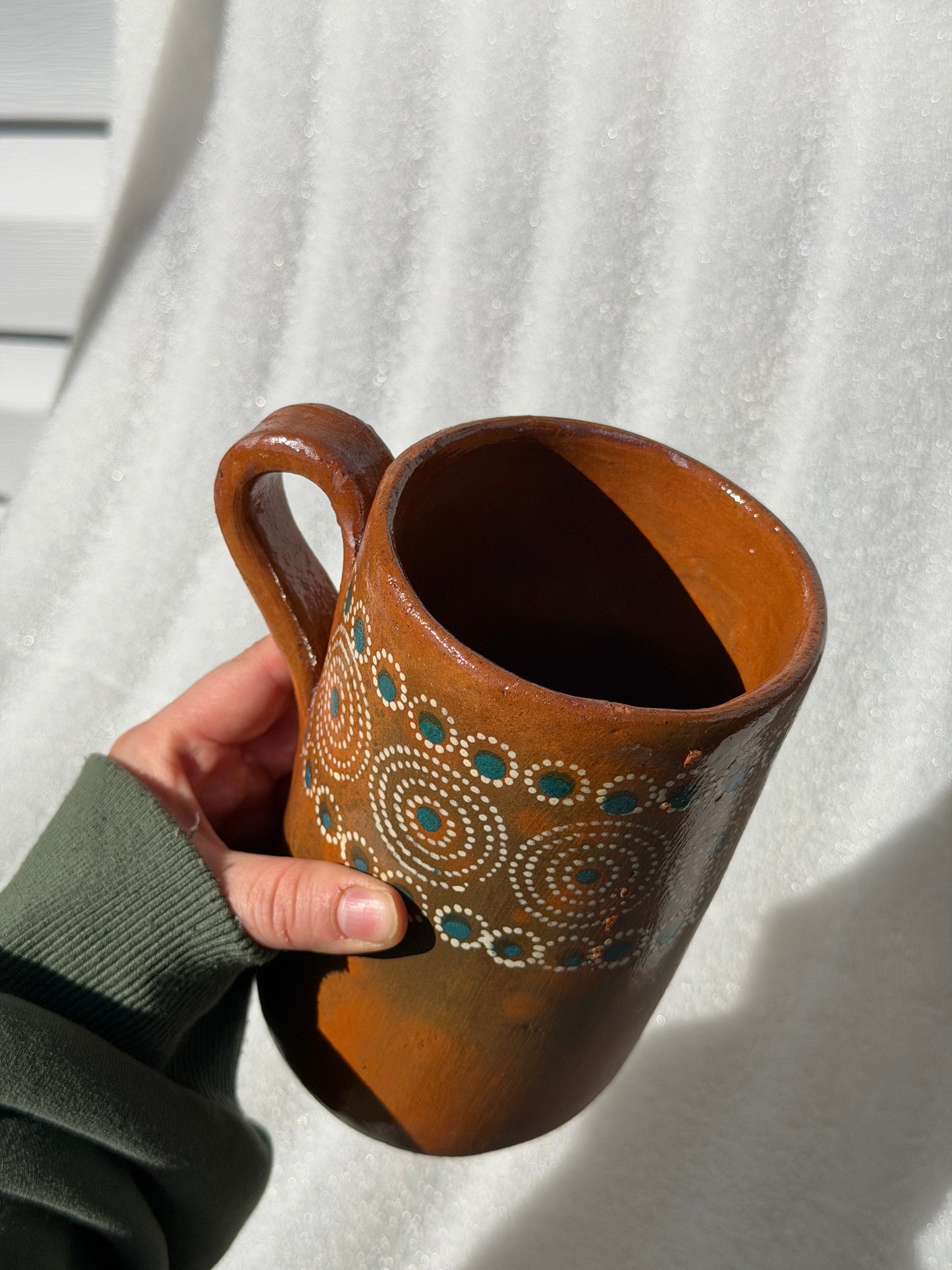 Handmade Barro Cup with Handle