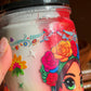 Colorful Muñeca Doll Drink Cup with Lid