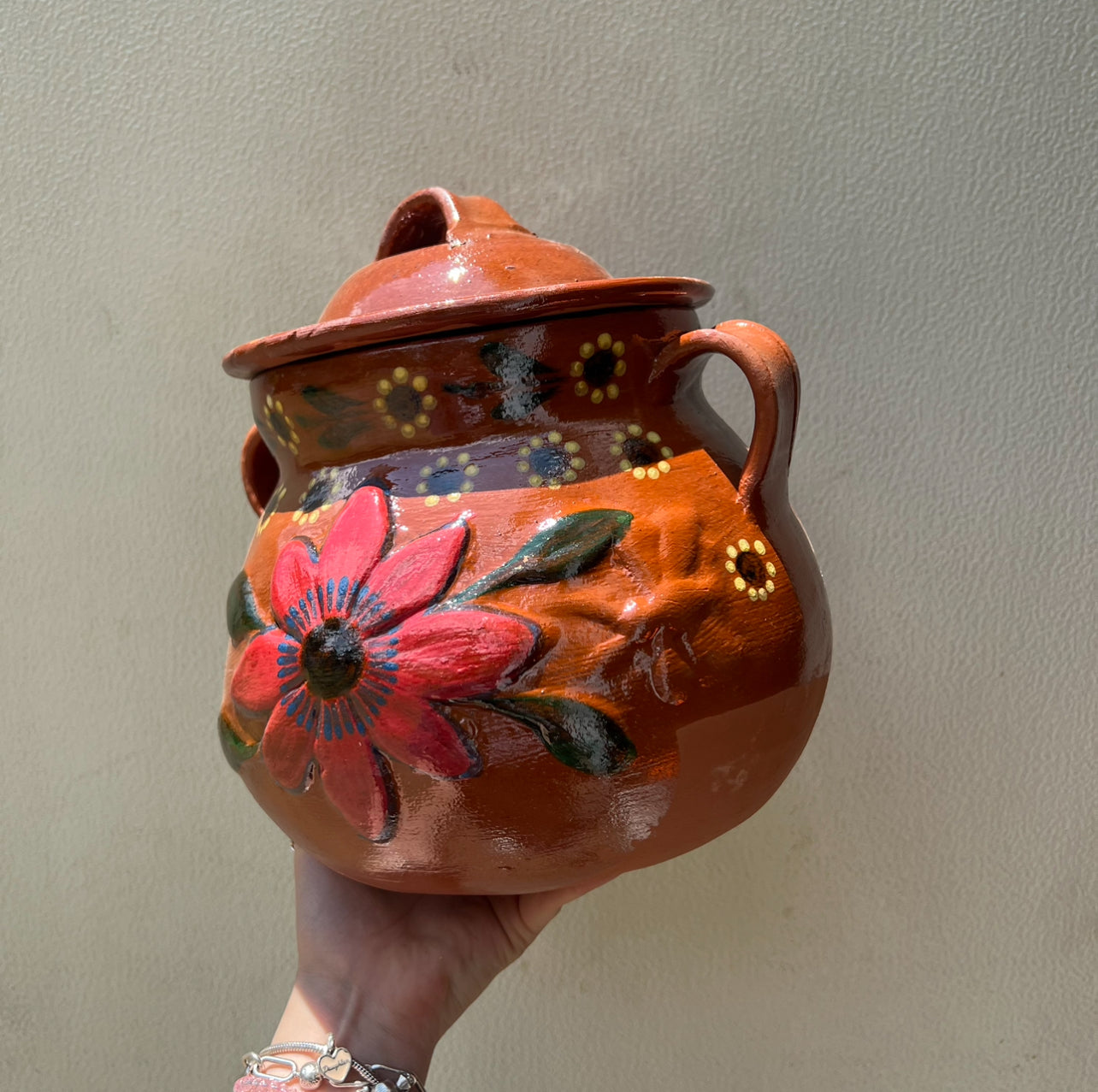 Floral Traditional Pottery Pot