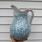 Hand-Painted Blue & White Pitcher