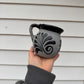 Black & Gray Barro Hand-Painted Mug