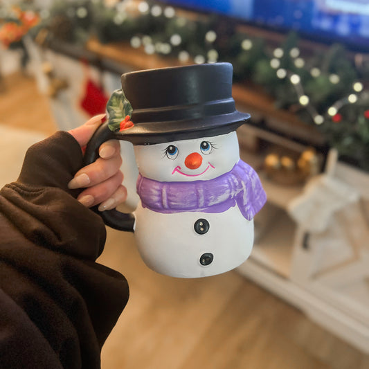 Snowman Handmade Mug