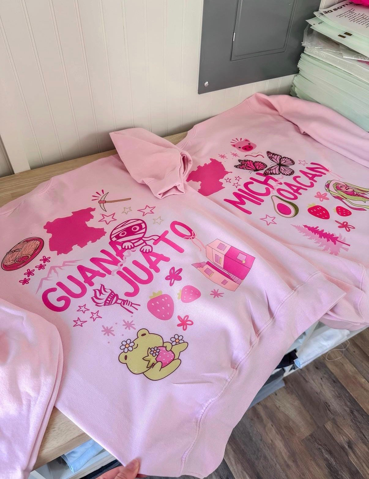 Pink Herencia DTF Transfer 5 Bundle 12x17” Ready to Press Heat Transfer