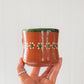 Traditional Green Trim Barro Mug