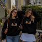 Ghosts Making Tamales Embroidered MockNeck Sweatshirt
