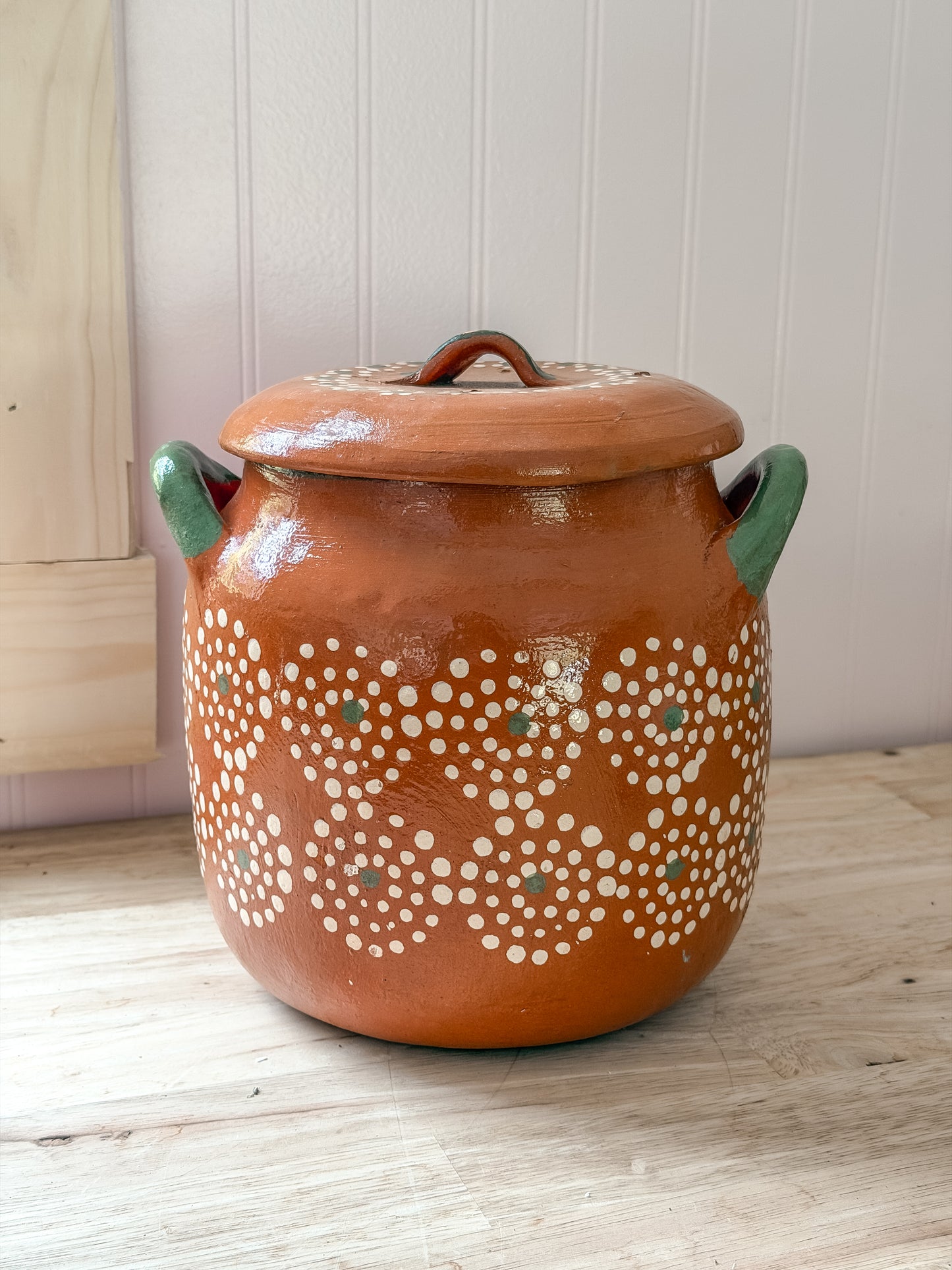 Mexican Barro Bean Pot Sin Plomo