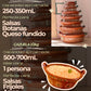 Yellow Details Barro Cazuela Con Tapa