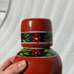 Small Red Hand Painted Cantaro with Cup