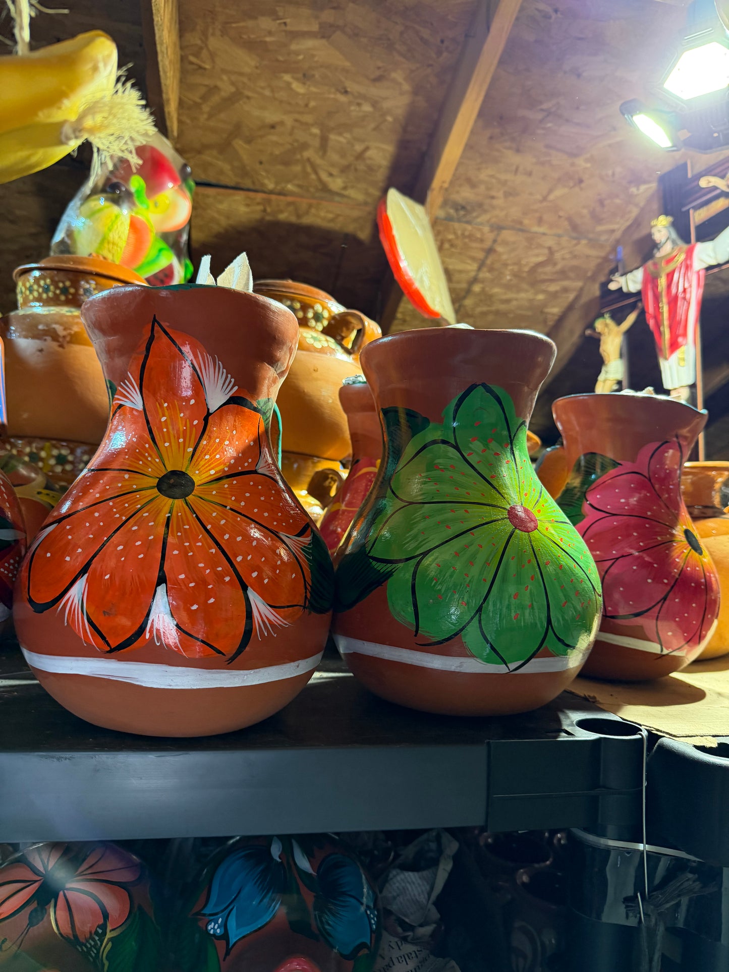 Hand-Painted Barro Pitcher